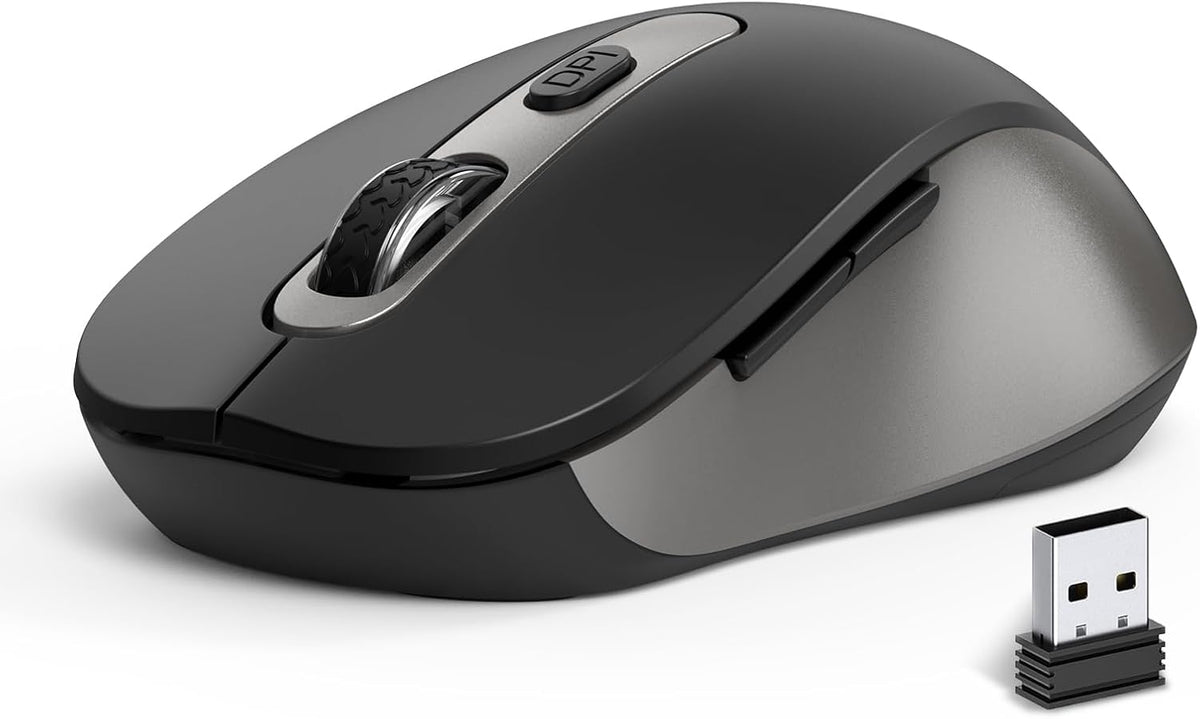 Mouse inalámbrico para laptop, PC, Chromebook, Mac, MacBook, mouse...