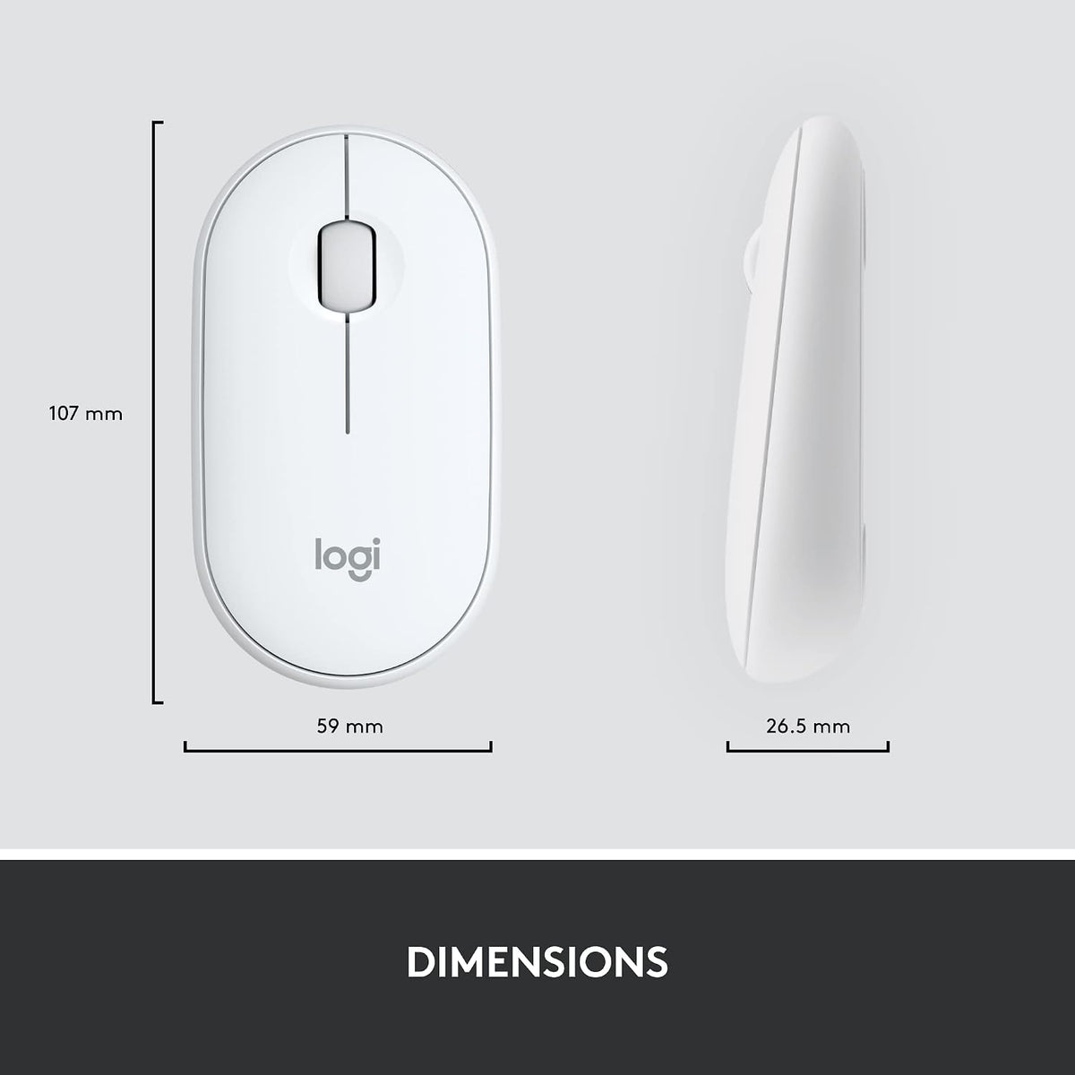 Logitech MK470 Slim Wireless Combo Teclado Compacto y Ratón - Blanc...