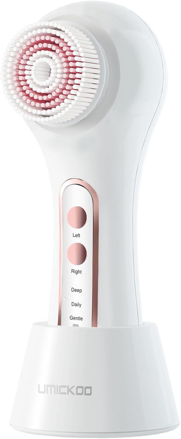 UMICKOO Cepillo de limpieza facial eléctrico, depurador facial gira...