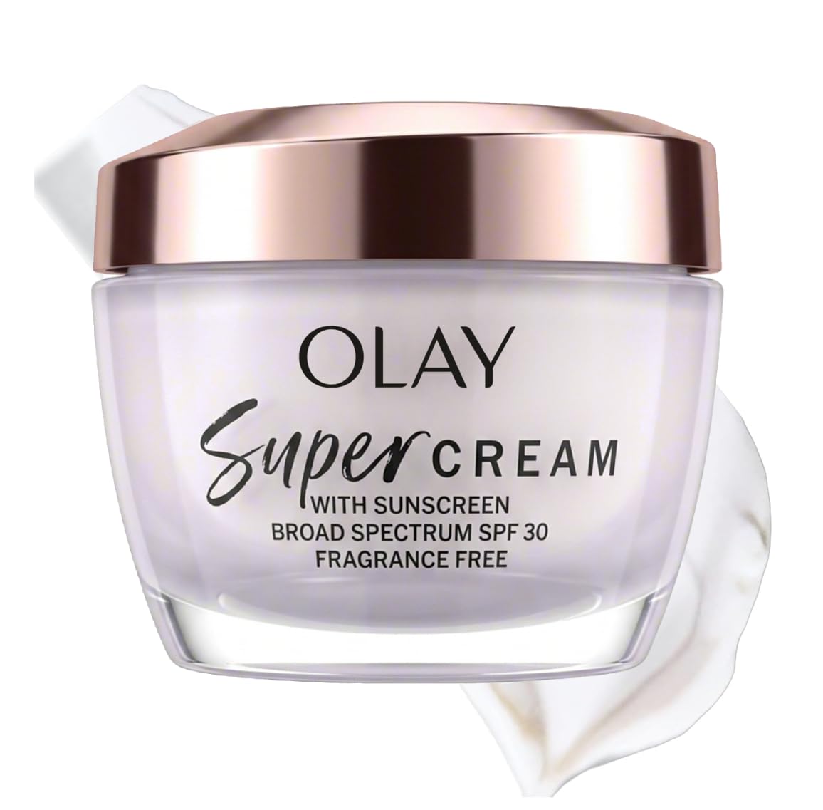 Olay Super Cream con protector solar SPF 30, hidratante facial lige...
