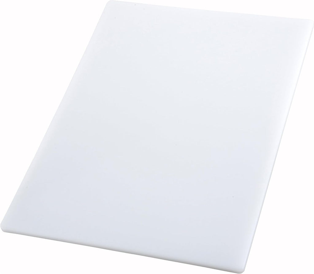 Winco Tabla de cortar, 18 x 24 x 1\/2 pulgadas, color blanco, 18...