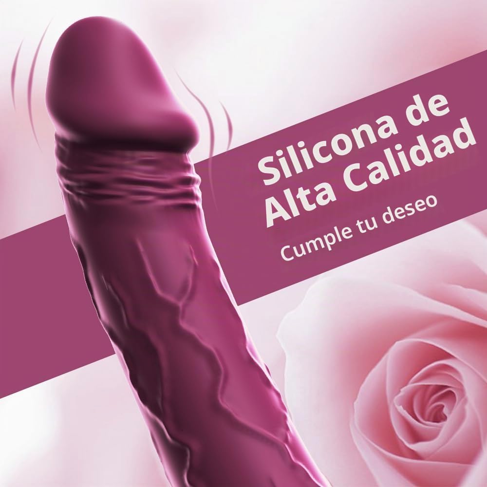 Vibrador realista de 7.6 pulgadas para mujeres, 10 potentes modos d...