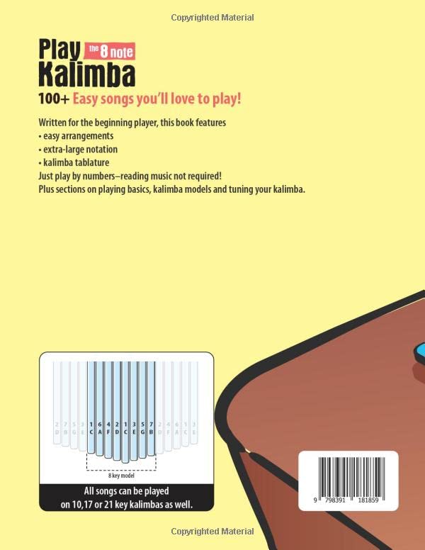 Toca la kalimba de 8 notas EXTENDIDA: ¡más de 100 canciones sencill...