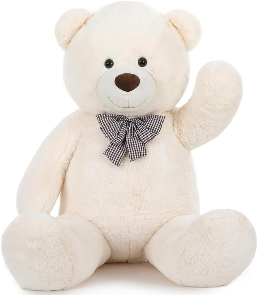 pelzutm Oso de peluche blanco gigante, animal de peluche grande de...