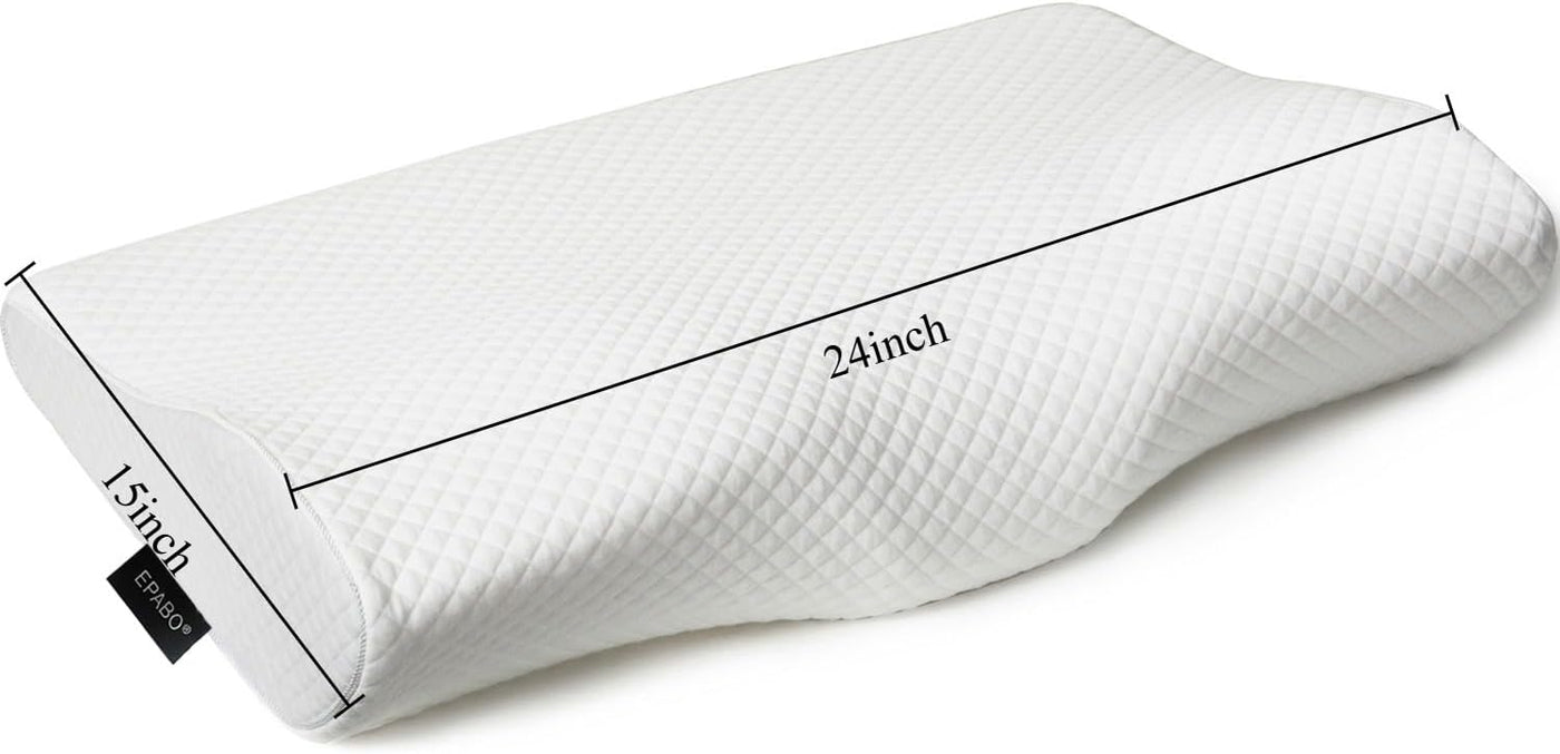 EPABO Almohada ortopédica de espuma viscoelástica con contorno, alm...