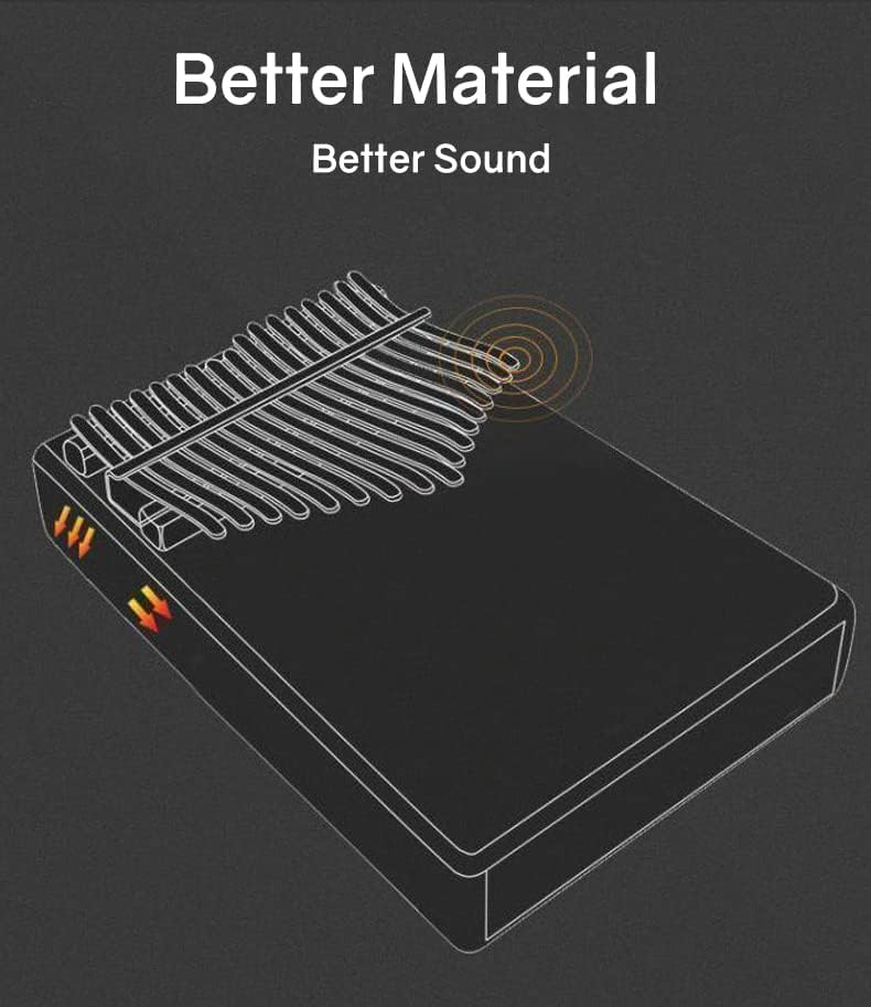 Jooleer Kalimba inteligente con aplicación, martillo de afinación,...