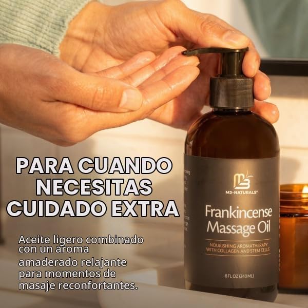 M3 - Aceite esencial de masaje de incienso, colágeno y células madr...