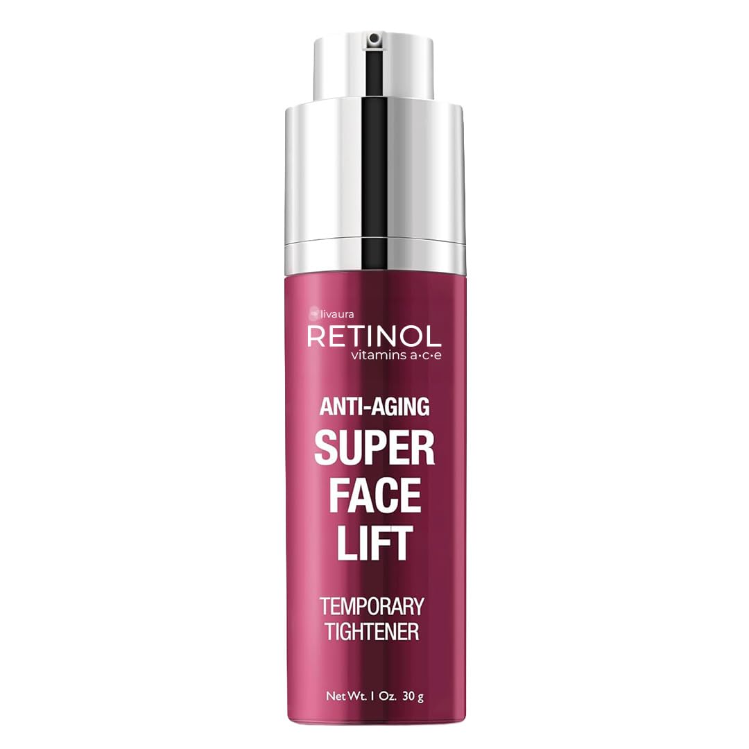 LIVAURA Retinol Face Serum - Crema instantánea de estiramiento faci...