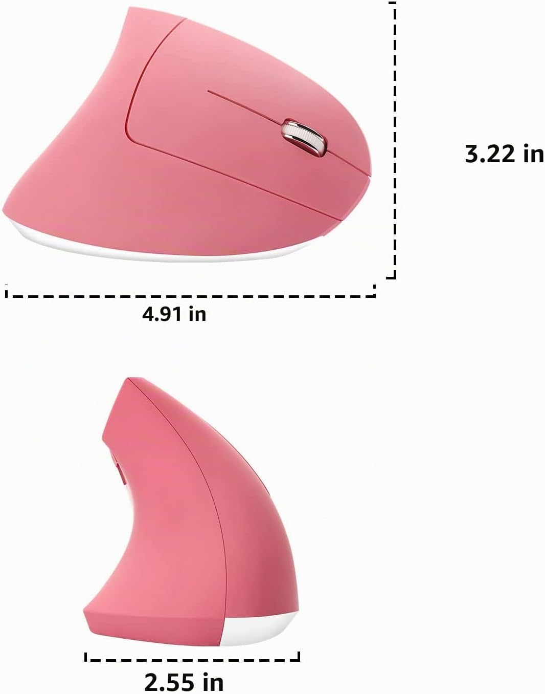 Ratón inalámbrico ergonómico vertical Ergo de alta presión óptico l...