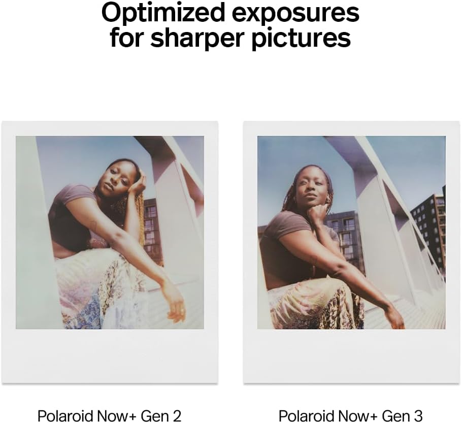 Polaroid Now+ - Cámara de película instantánea tipo I de tercera ge...