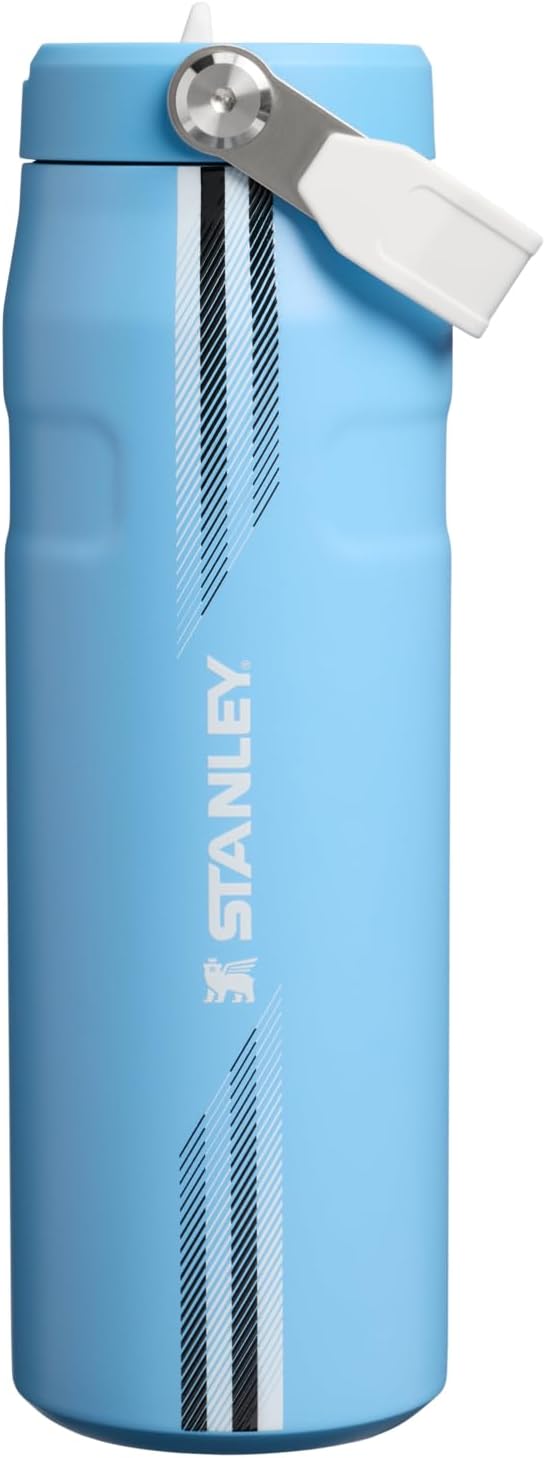 STANLEY IceFlow - Botella con popote 2.0, 24 onzas, color azul clar...