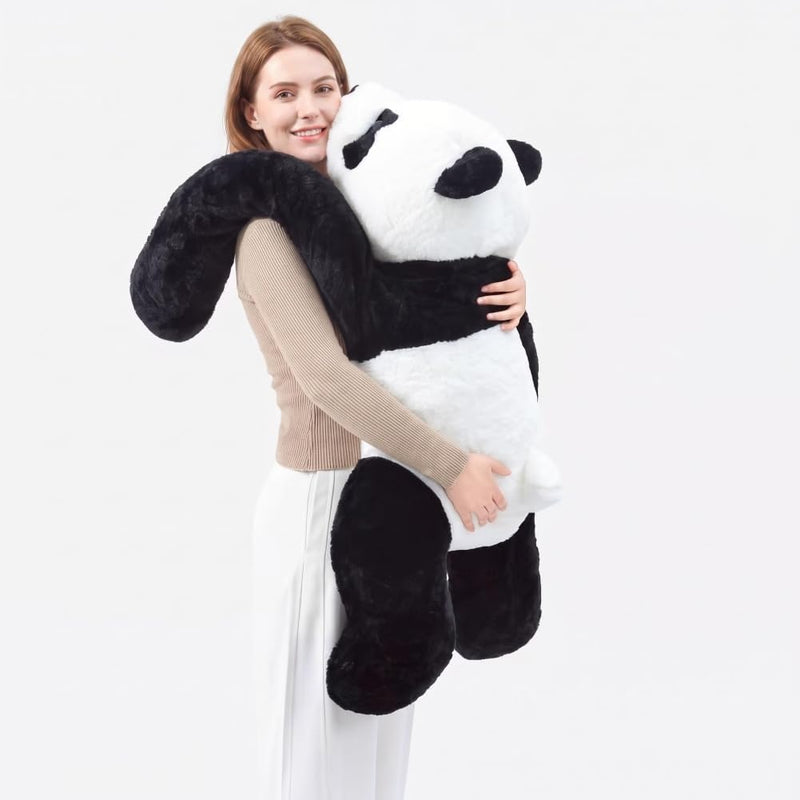Ytterbium Juguete de peluche de panda blanco y negro, animal de pel...