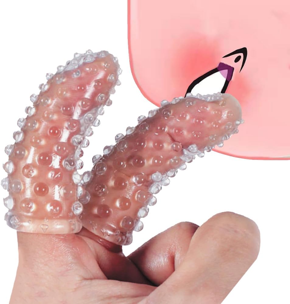 2 piezas de accesorios para vibrador de dedo para adultos, funda pa...