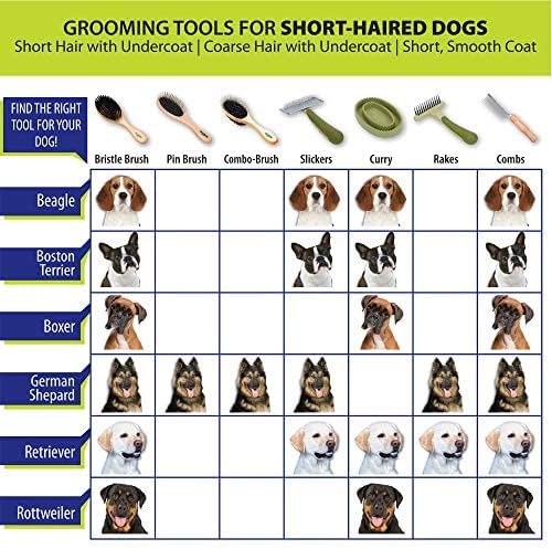 Coastal Pet Safari Comfort Grip Cepillo de curry para perros, cepil...