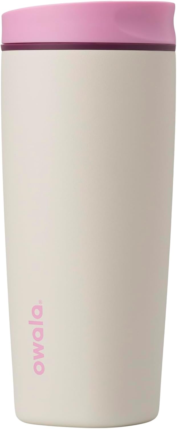 Owala SmoothSip Slider Vaso Térmico de Café de Acero Inoxidable Ais...