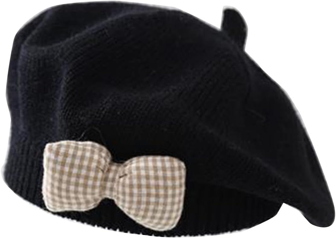 Thereisno Boina de punto linda para niña, gorro suave y cómodo, ele...
