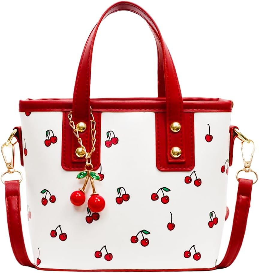 Bolso tote de piel de cerezo \u2013 Lindo bolso de hombro Y2K para...
