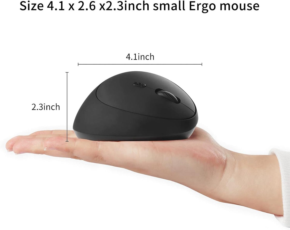 3C Light Ratón vertical inalámbrico de 2.4G, ergonómico y vertical,...