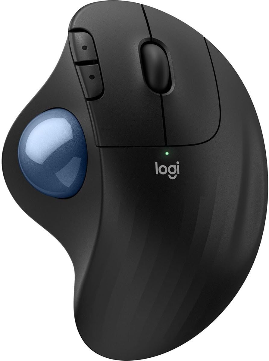 Logitech Ergo M575S Ratón Trackball Inalámbrico Ergonómico, Negro\/...