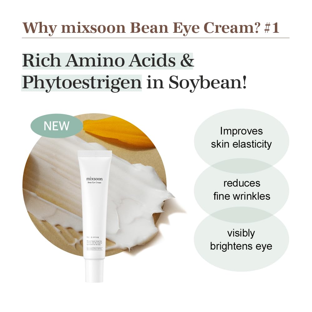 mixsoon Crema para ojos de frijoles \u2013 Nutritiva y reafirmante...