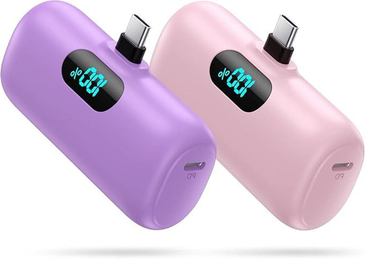 Paquete de 2 cargadores portátiles pequeños para iPhone 18\/17\/16\...