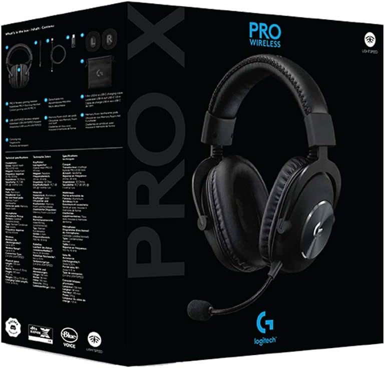Logitech G Auriculares inalámbricos para juegos PRO X Lightspeed -...