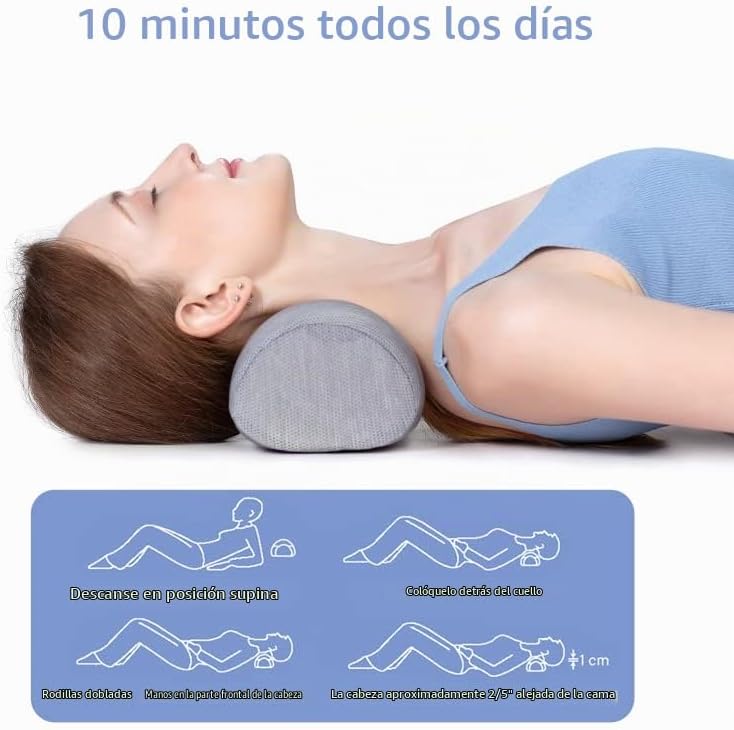 Bespilow Almohada de apoyo para el cuello, dispositivo de tracción...