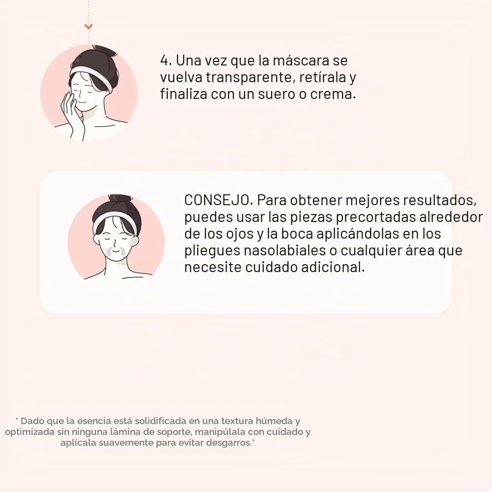 mixsoon Mascarilla facial de hidrogel de colágeno, hidratación, tod...