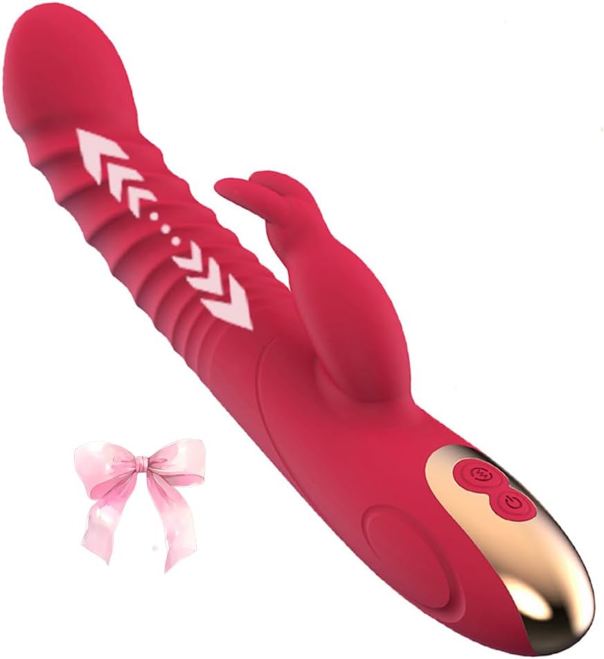 Juego de juguetes de placer con orejas de conejo, impermeable, 8 mo...