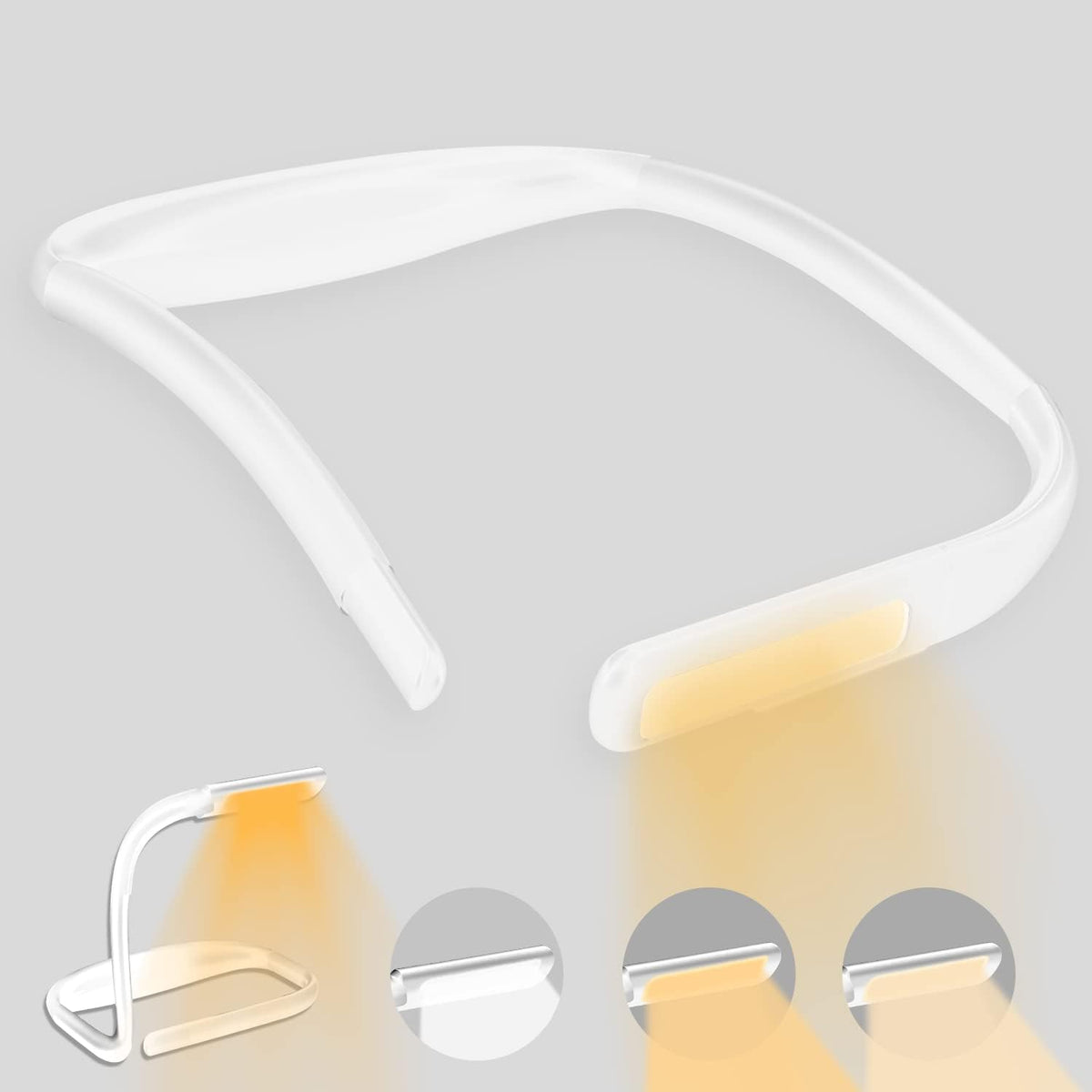 LALAKU - Luz de lectura LED para el cuello, luz de libro para leer...