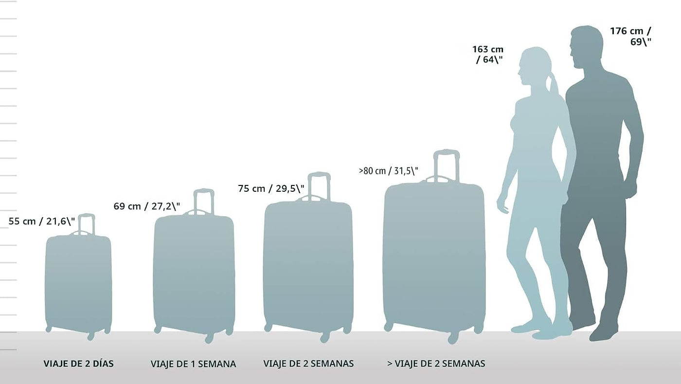 Samsonite Omni - Maleta rígida extensible con ruedas giratorias, Ve...