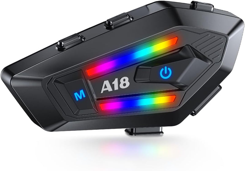 AURISOM Auriculares Bluetooth para casco de motocicleta con 2 tipos...