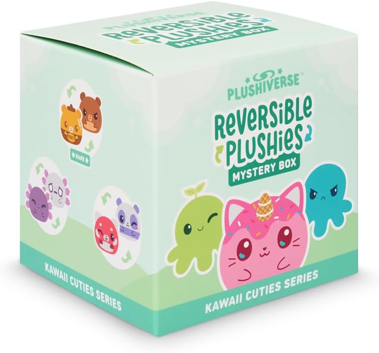TeeTurtle Kawaii Cuties - Juego de caja ciega reversible de peluche...
