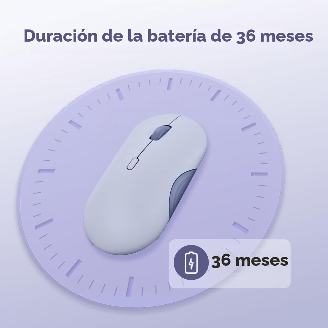 Lenovo Ratón Bluetooth Inalámbrico 350, Clic Silencioso, DPI de 3 N...