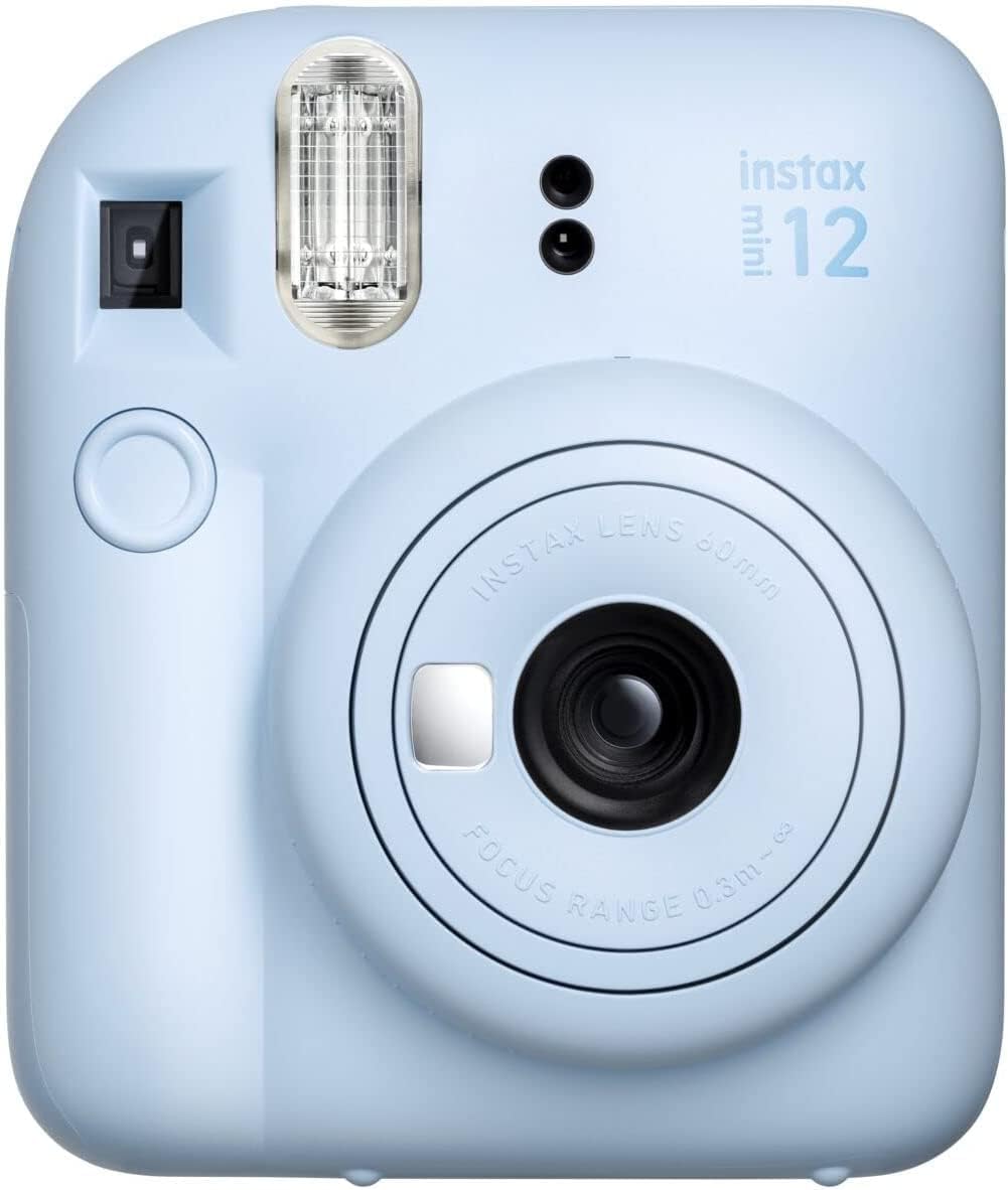 Cámara instantánea Fujifilm Instax Mini 12 color azul pastel + paqu...