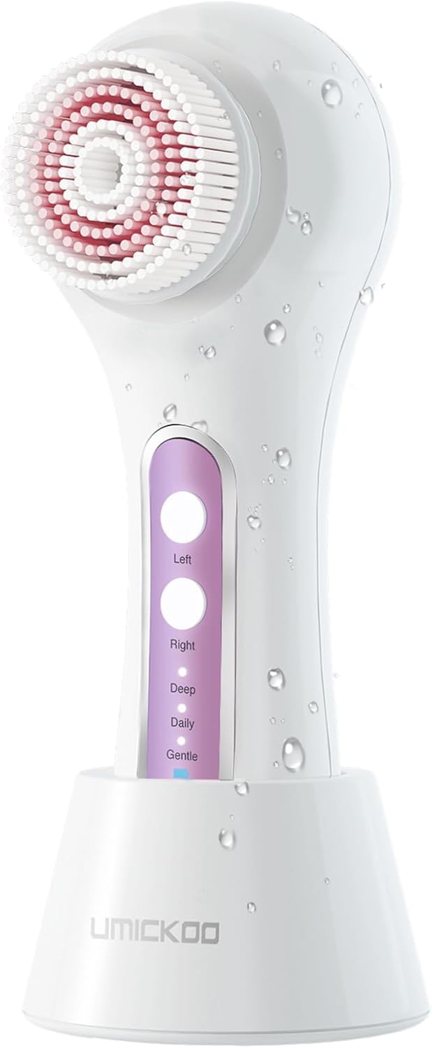 UMICKOO Cepillo de limpieza facial eléctrico, depurador facial gira...