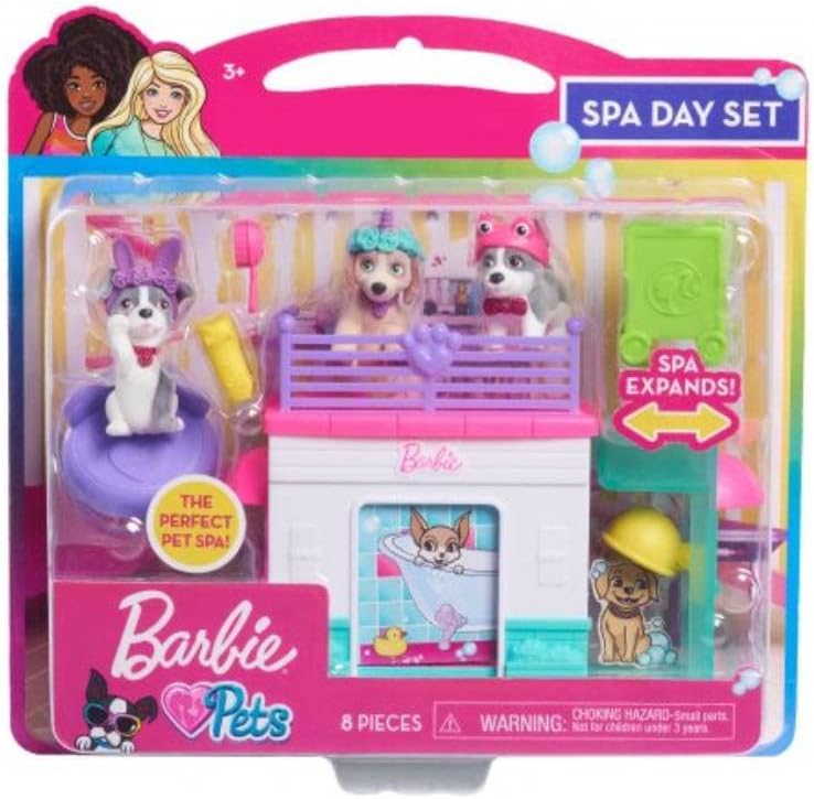 Barbie Just Play - Juego para el día de spa para mascotas, juego co...
