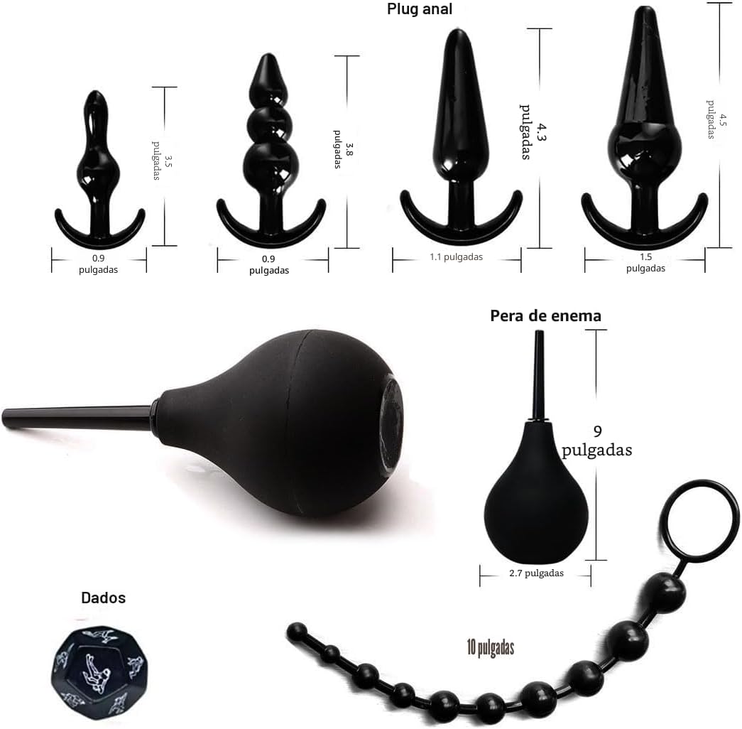33 piezas de juguetes anales para adultos, set de restricciones de...