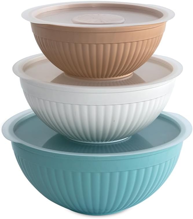 Nordic Ware - Juego de tazones para preparar, servir y mezclar, 6 p...