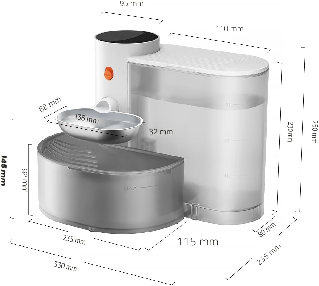 Petgravity Dispensador de agua Smart Cat \u2013 Tazón de agua de ac...