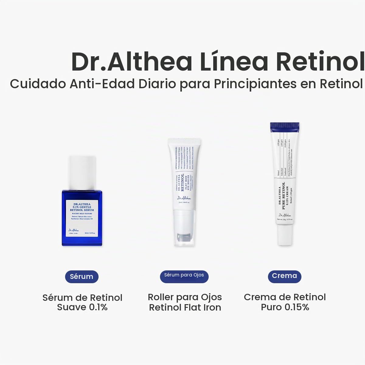 Dr.Althea Suero de retinol suave al 0.1%, 1.01 onzas líquidas, cuid...