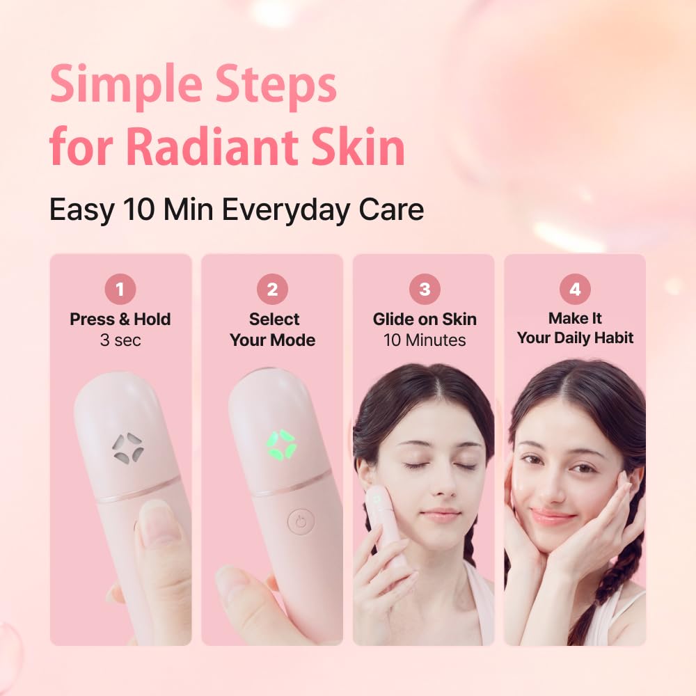 Quadthera Teenz Masajeador de belleza facial con 3 modos de cuidado...