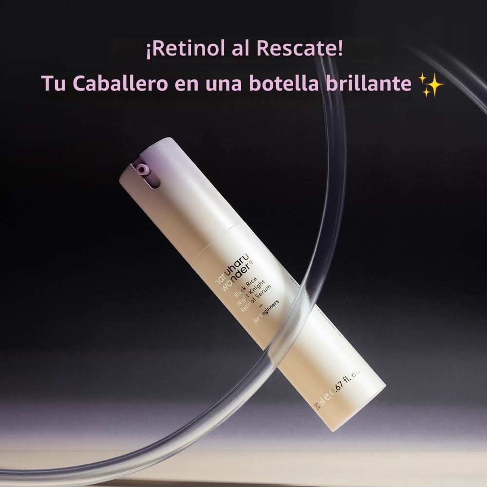 Haruharu Wonder Suero de retinol Black Rice Night Knight, 0.67 fl....