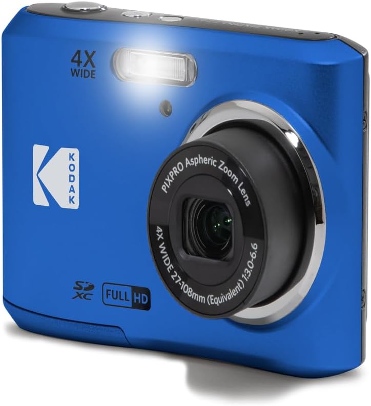 KODAK PIXPRO FZ45 - Cámara digital compacta de 16 MP, zoom óptico 4...