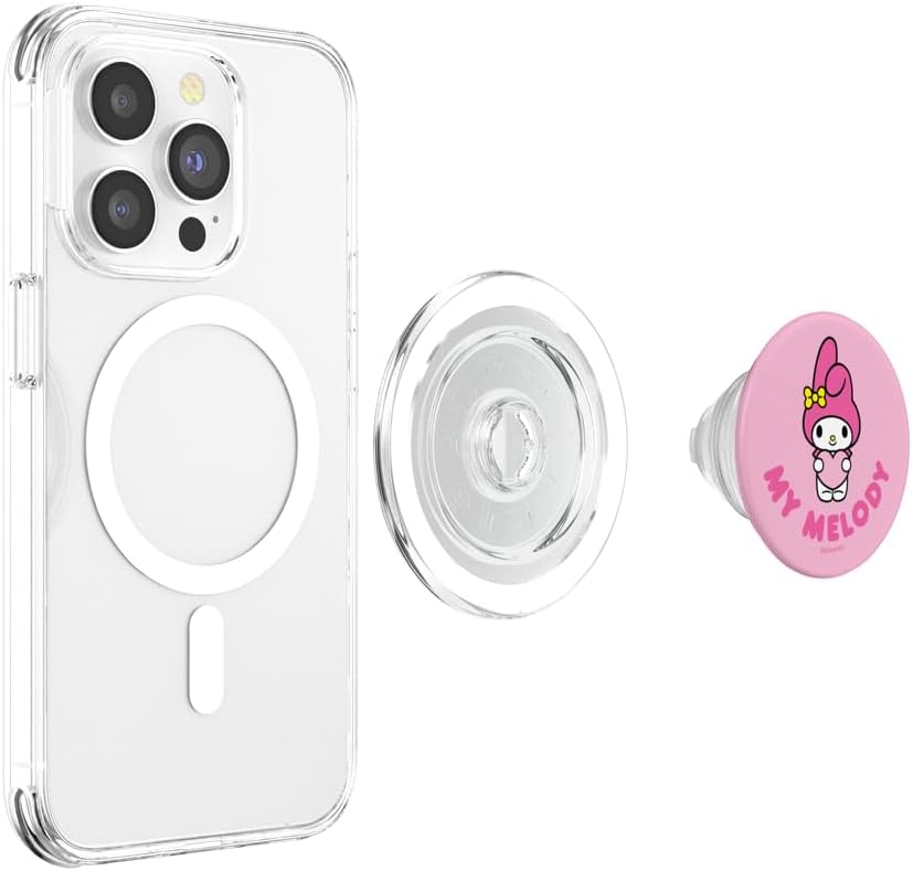 My Melody Character Front and Back PopSockets MagSafe PopGrip para...