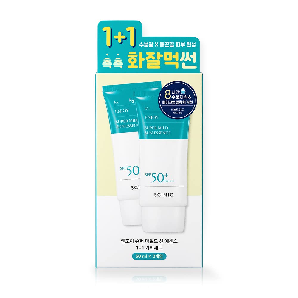 SCINIC Enjoy Super Mild Sun Essence 2 Set SPF50+ PA++++ 1.69 fl oz...