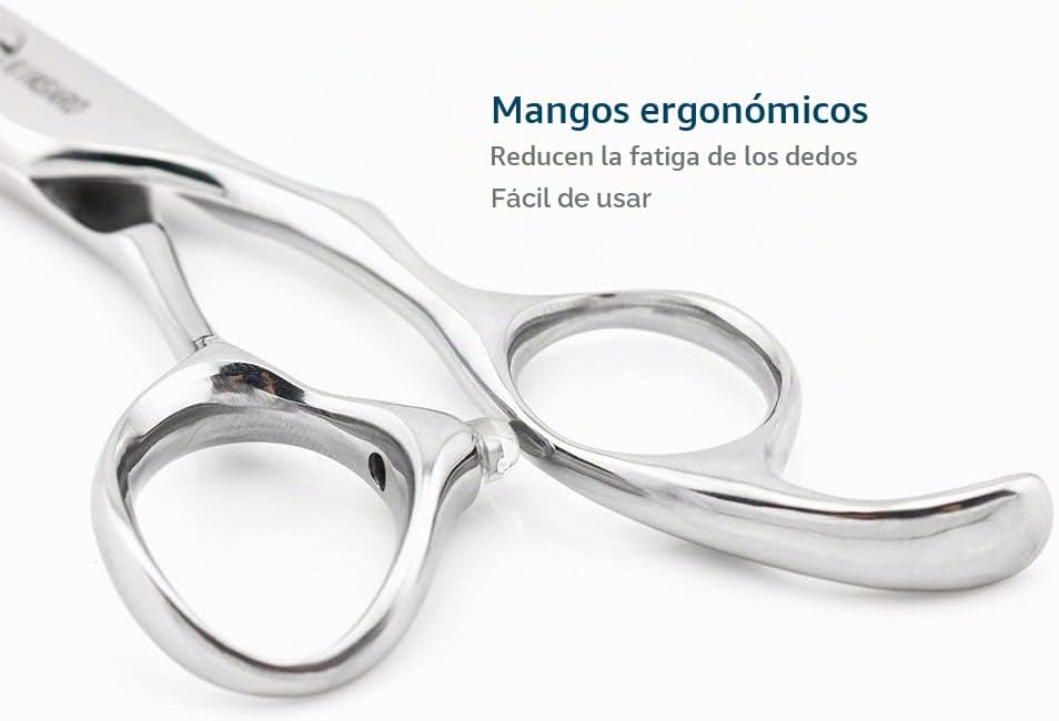 KINSARO Tijeras de corte de pelo de peluquero de 5.5 pulgadas 440C...