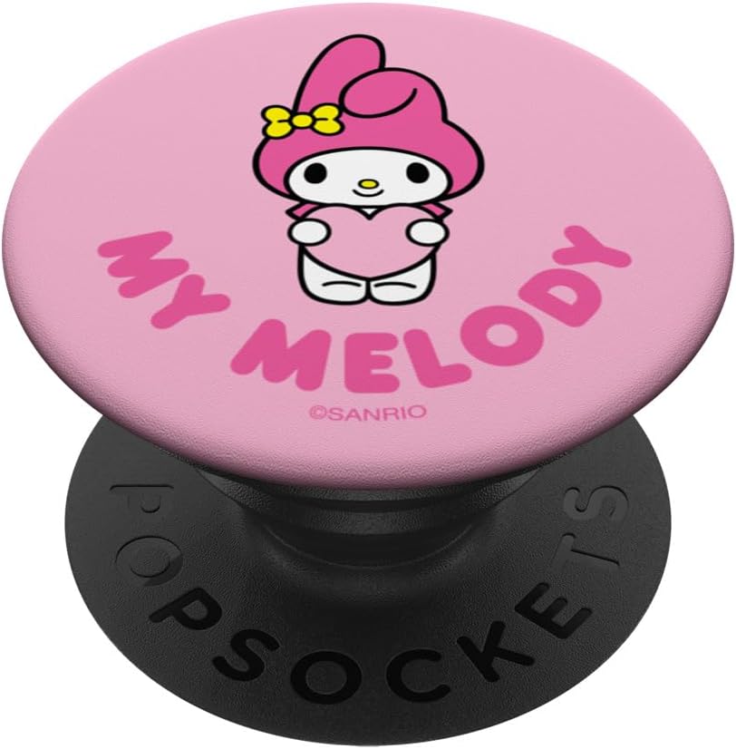 My Melody Character PopSockets PopGrip estándar delantero y trasero