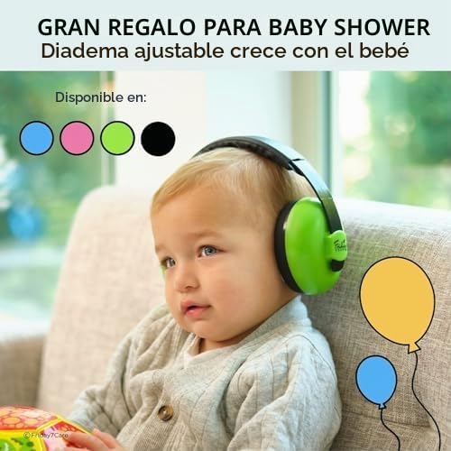 Friday7Care Protección de oídos para bebé; auriculares para bebés a...