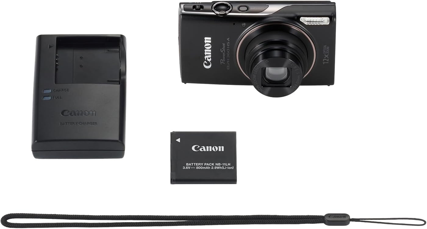 Canon PowerShot ELPH 360 HS A Negro